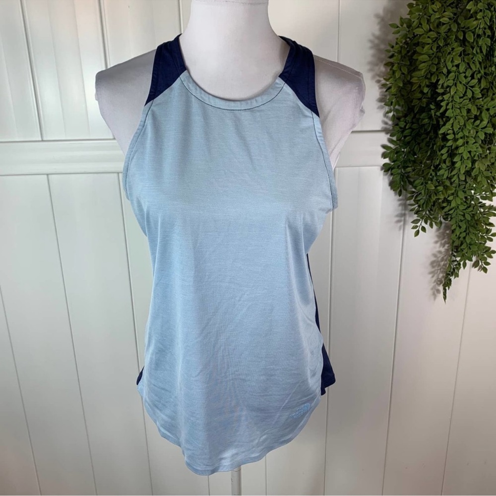 The North Face Blue Split Color Tank Top, M